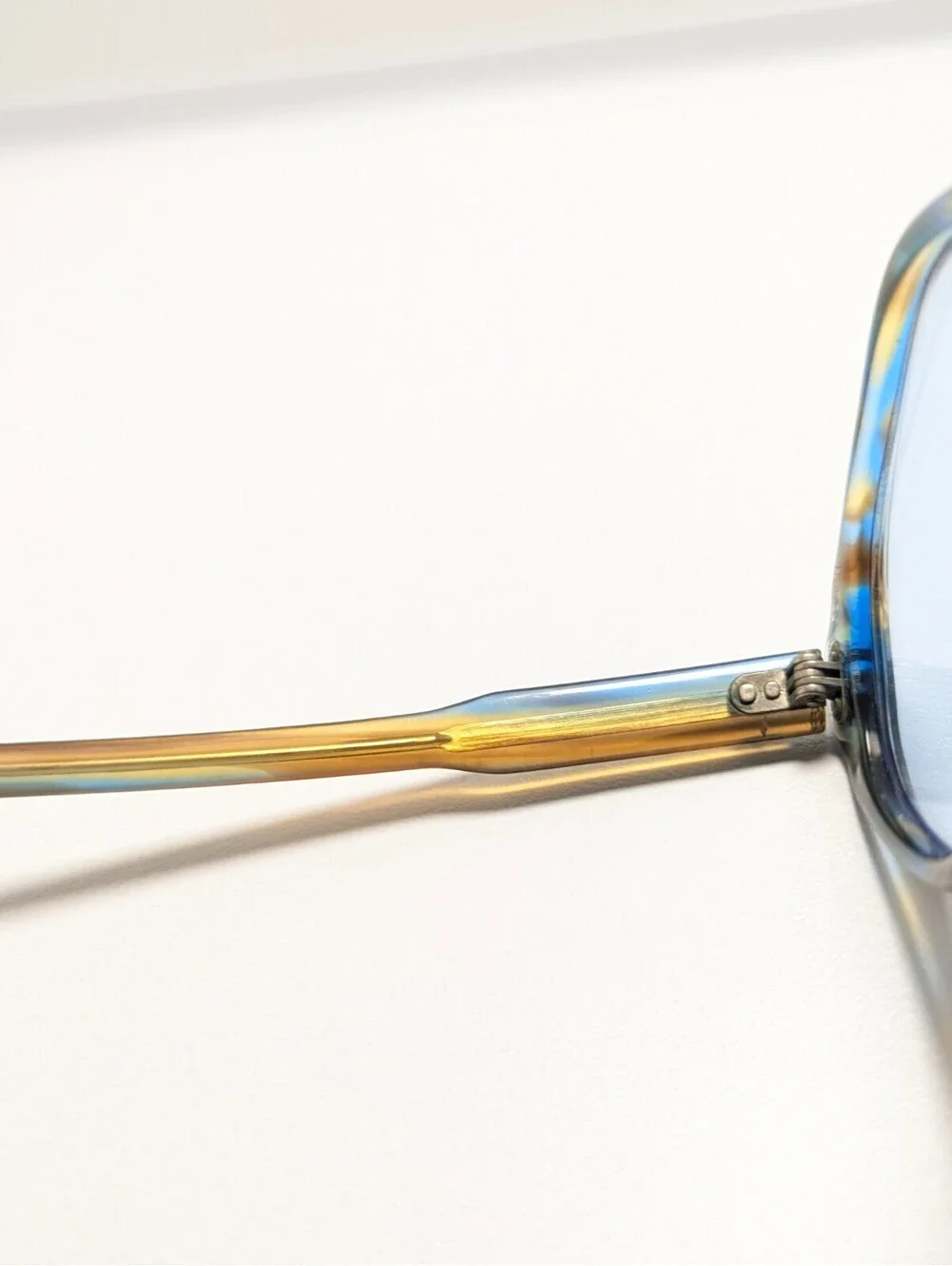 Vintage Retro Light Blue Classic Multicolor Geometrical Fashion Sunglasses